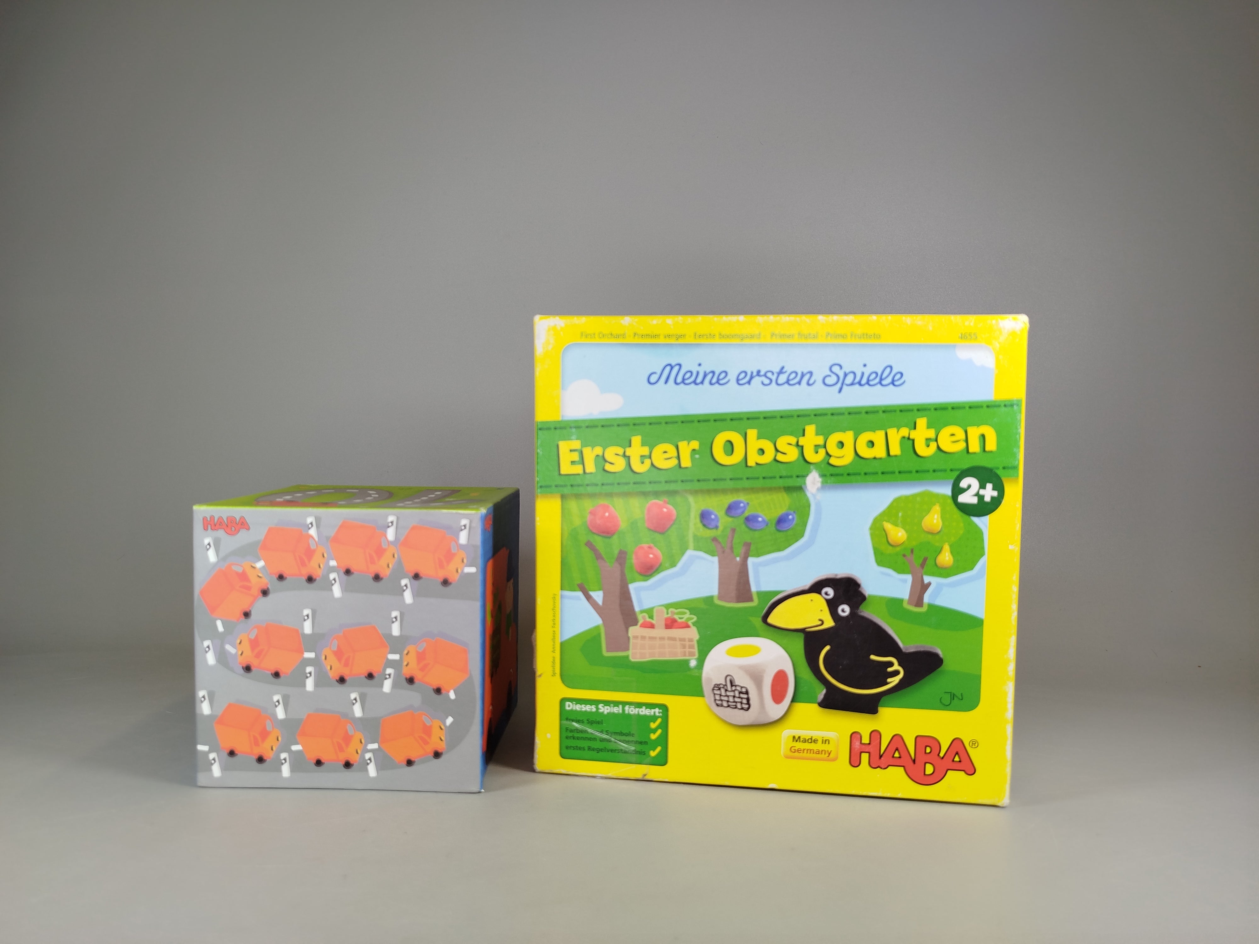 Haba Erster Obstgarten & Stapelblöcke, Brettspiel-Set, OVP